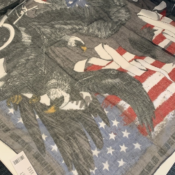 American Eagle Flag Motorcycle Scarf, Unisex, polyester, NWT - Picture 8 of 13